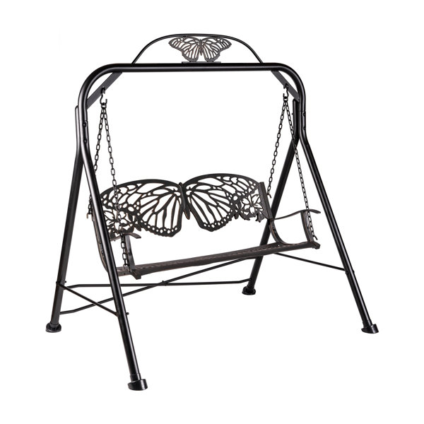 Rosalind Wheeler Oquinn Butterfly Porch Swing with Stand Wayfair